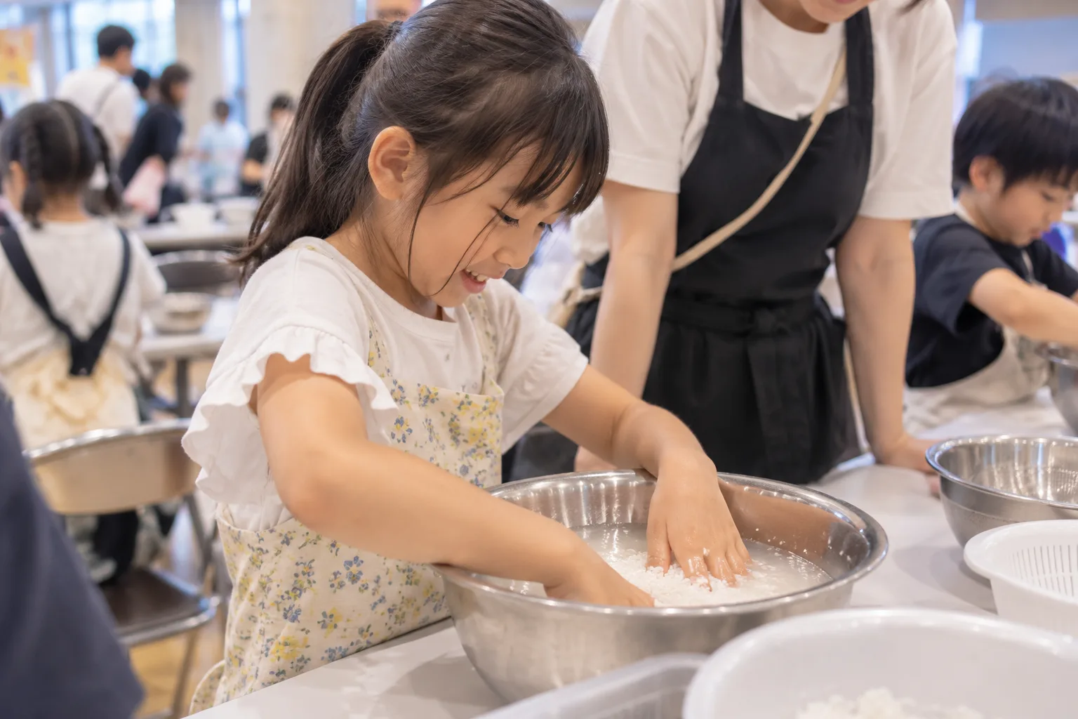 お米の食育体験の様子